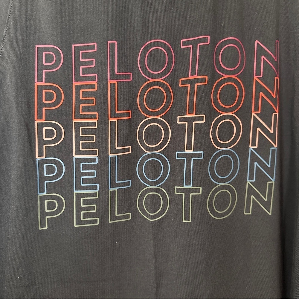 Peloton Racerback Supima Cotton Modal Logo Tank Athleisure Activewear S Black - Picture 7 of 10